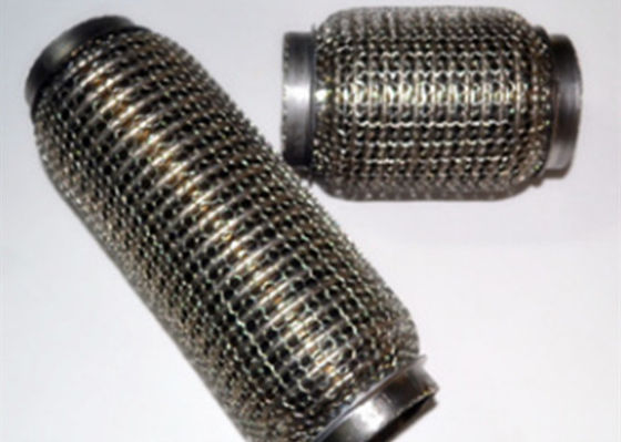 Stainless Steel Auto Exhaust Flexible Pipe 51 X 186mm Size 38 - 76mm Inner Diameter
