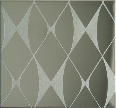 Etching Patterned Stainless Steel Sheet , Colored Stainless Steel Backsplash Panel