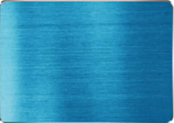 Sapphire Blue Colored Stainless Steel Sheets Vacuum Titanium Surface
