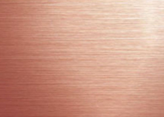 Decorative Rose Gold Stainless Steel Sheet , Durable Coloured Stainless Steel Sheet