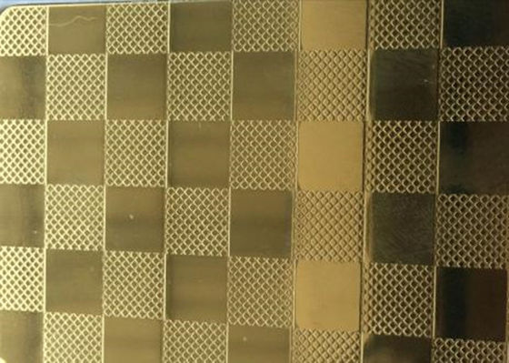 Custom Size Embossed Stainless Steel Panels , Decorative Stainless Steel Sheets
